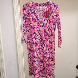 NWT Lilly Pulitzer Shell of a Time Riva Dress S